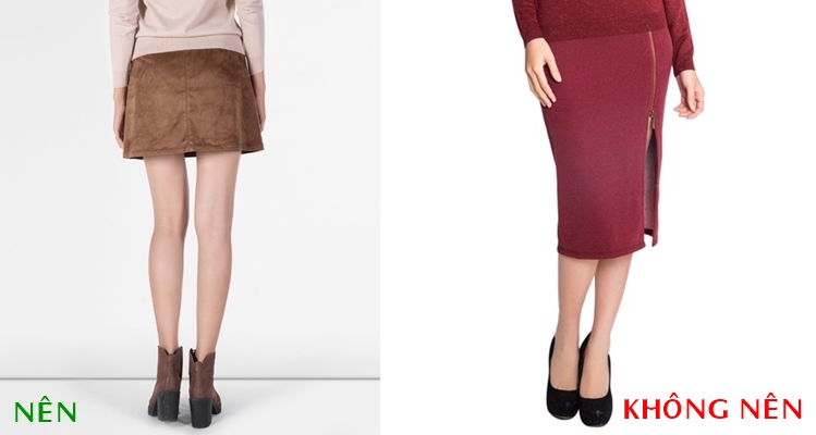 Chân váy cho người lùn