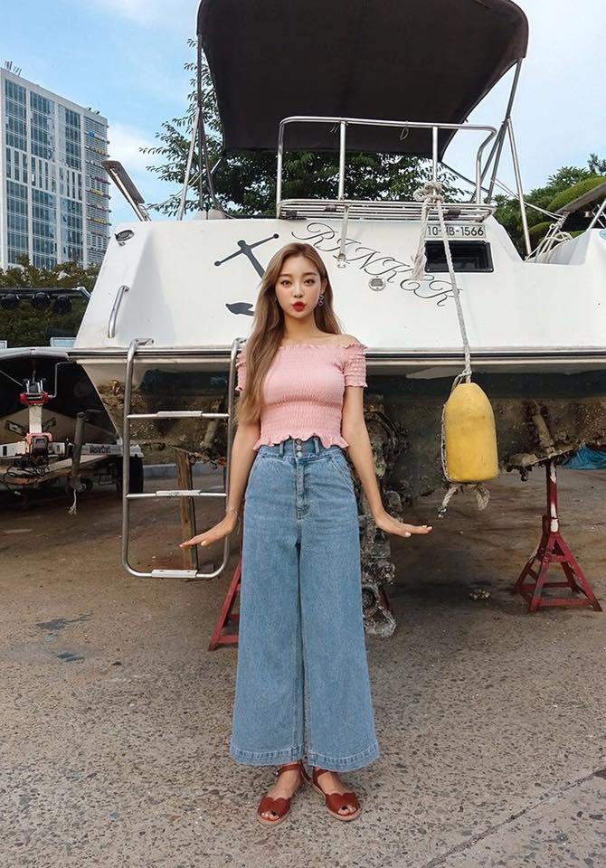 Quần culottes jeans